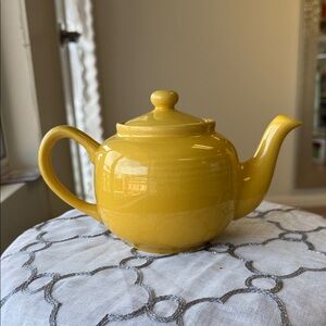 Yellow Ceramic Teapot